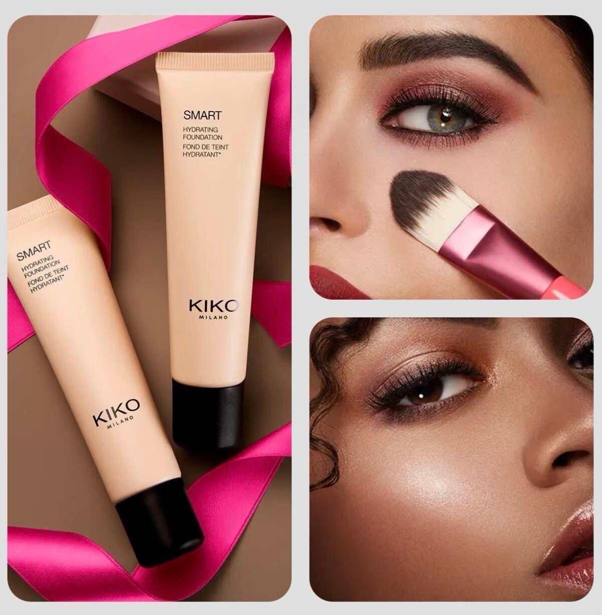 KIKO MILANO Smart Hydrating Foundation 05 Warm Rose – drėkinamasis skystas makiažo pagrindas