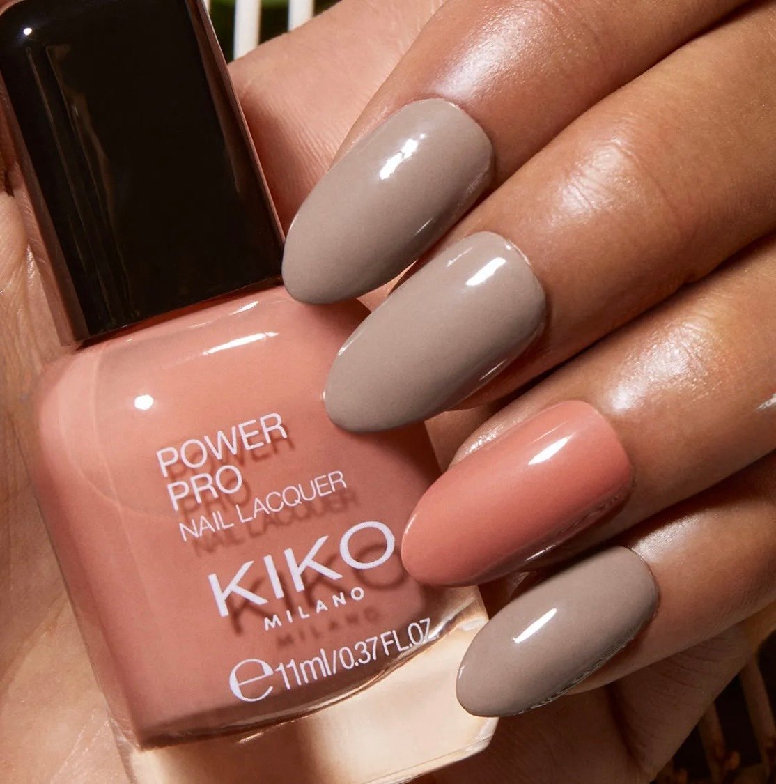 KIKO MILANO Smart Nail Lacquer 05 Taupe – greitai džiūstantis nagų lakas