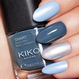 KIKO MILANO Smart Nail Lacquer 81 Pearly Light Blue – greitai džiūstantis nagų lakas