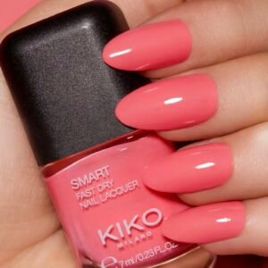KIKO MILANO Smart Nail Lacquer 65 Strawberry Pink – greitai džiūstantis nagų lakas