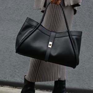 Didelė natūralios odos rankinė