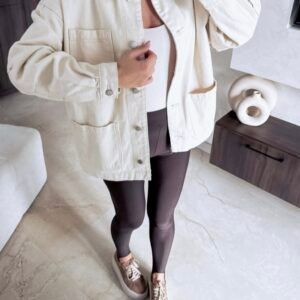 Džinsinis švarkelis su kišenėmis