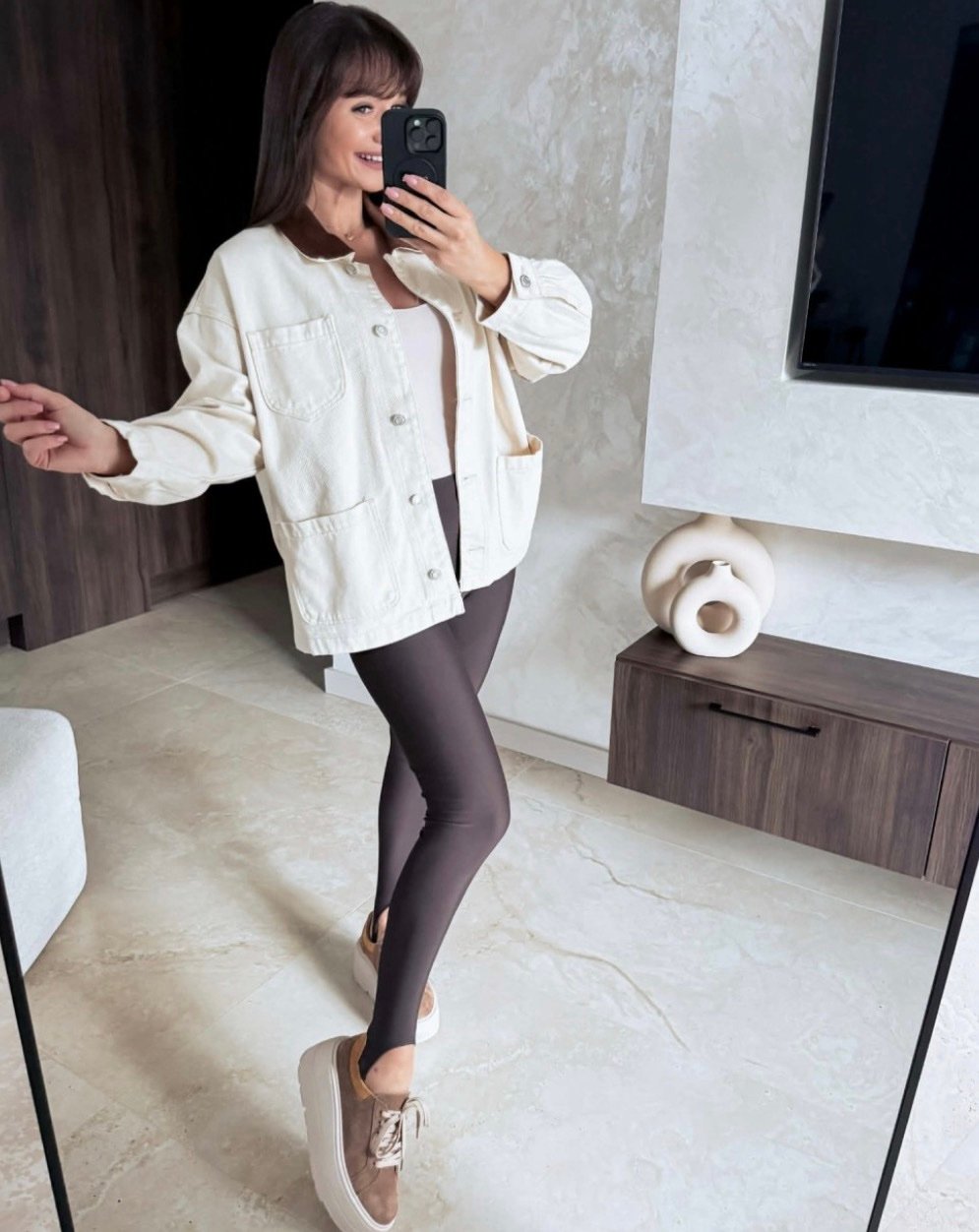 Džinsinis švarkelis su kišenėmis