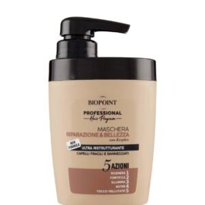 Biopoint RIPARAZIONE E BELLEZZA - PROFESIONALI KAUKĖ ATKURIANTI TRAPIUS IR PAŽEISTUS PLAUKUS 300ml - PV01925