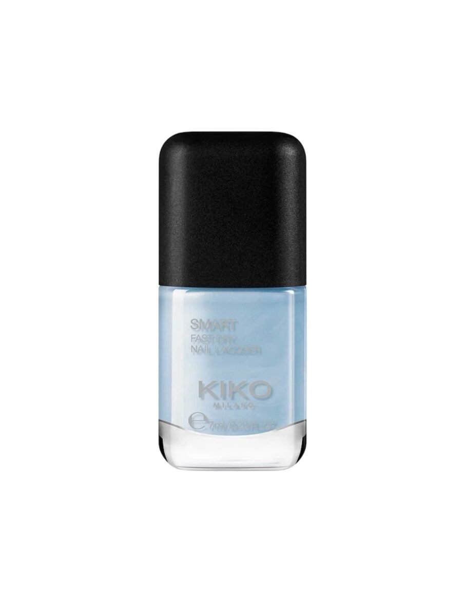 photoroom_20260303_223824 KIKO MILANO Smart Nail Lacquer 81 Pearly Light Blue – greitai džiūstantis nagų lakas