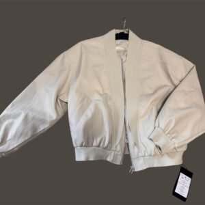 photoroom_20260319_141408 Kreminė eko odos bomber stiliaus striukė