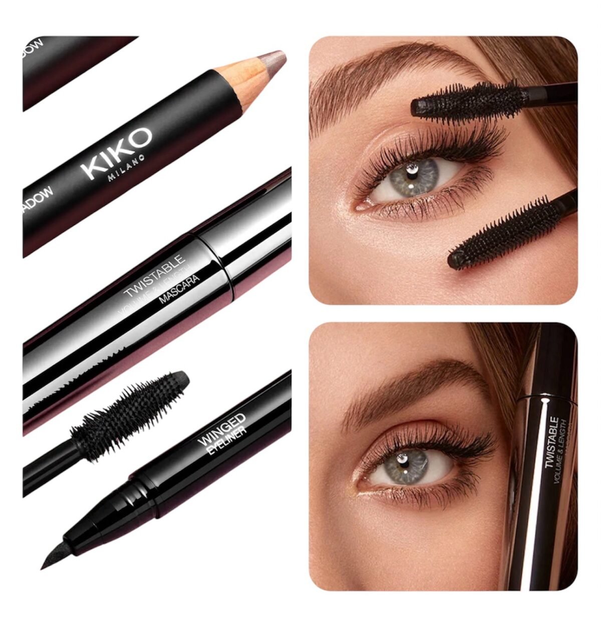 KIKO MILANO Twistable Volume & Length Mascara – blakstienų tušas
