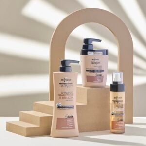 Biopoint RIPARAZIONE E BELLEZZA - PROFESIONALUS ŠAMPŪNAS ATKURIANTIS TRAPIUS IR PAŽEISTUS PLAUKUS 400 ML -PV15124 -PV02721