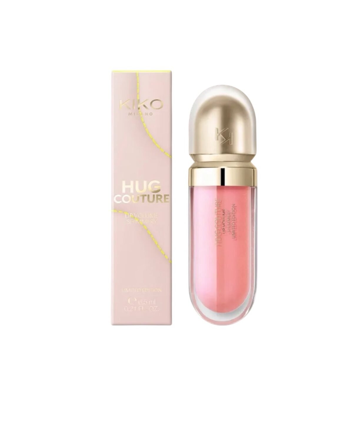 KIKO MILANO Hug Couture Lip Volume Shimmery 02 Candy Shine – putlinamasis lūpų blizgesys (riboto leidimo)