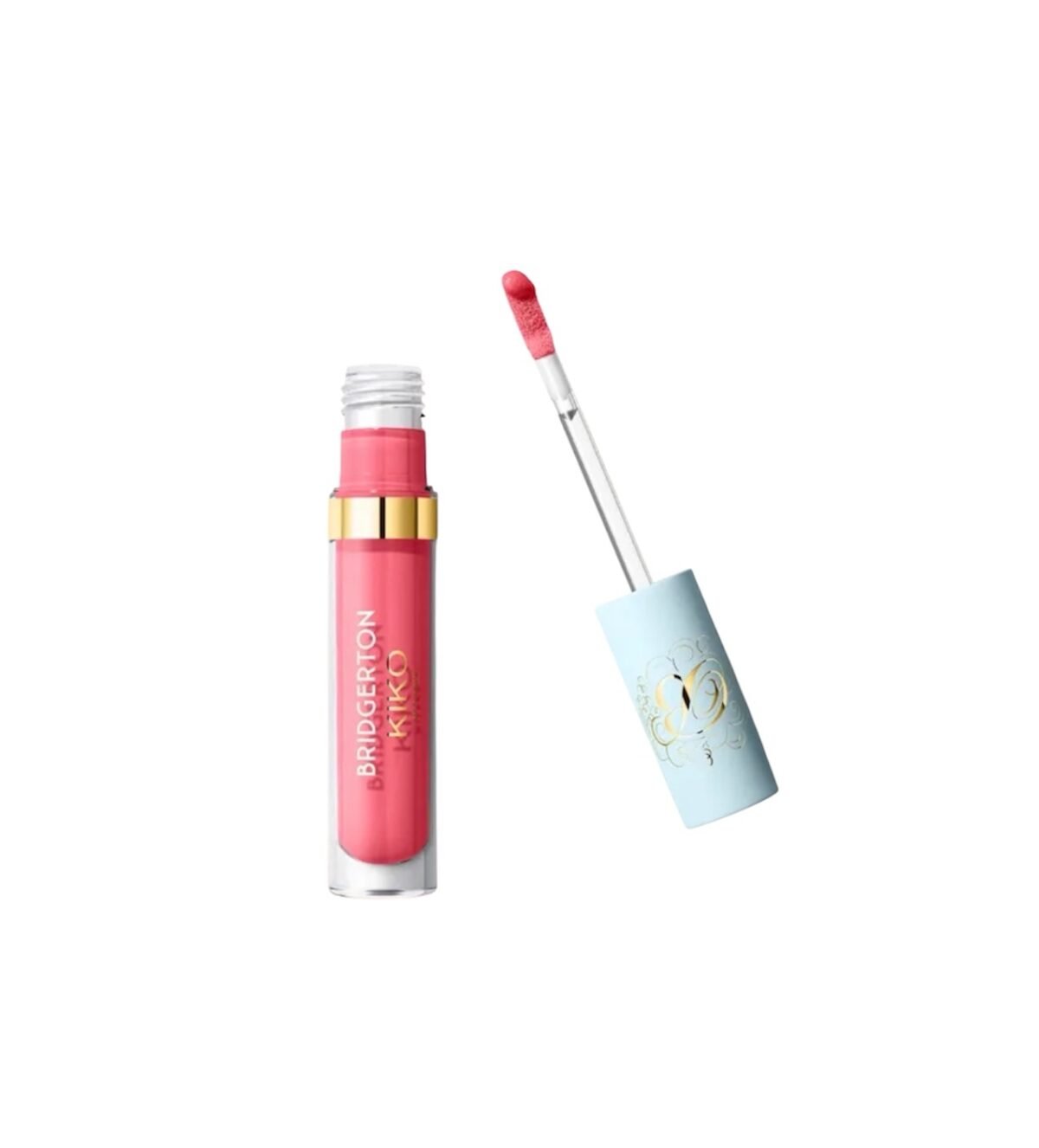 KIKO MILANO Bridgerton Brilliant Bliss Lip Gloss 02 – lūpų blizgesys su spindesiu (riboto leidimo)