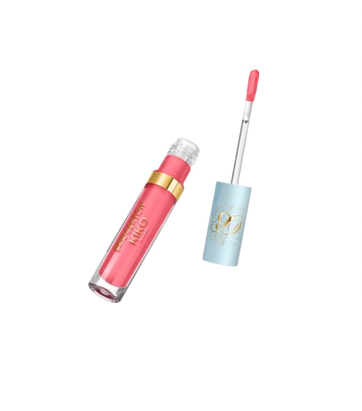KIKO MILANO Bridgerton Brilliant Bliss Lip Gloss 02 – lūpų blizgesys su spindesiu (riboto leidimo)