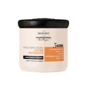 Biopoint SUPERNUTRIENTE - PROFESIONALI KAUKĖ SAUSIEMS, GYVYBINGUMĄ PRARADUSIEMS PLAUKAMS 400 ML