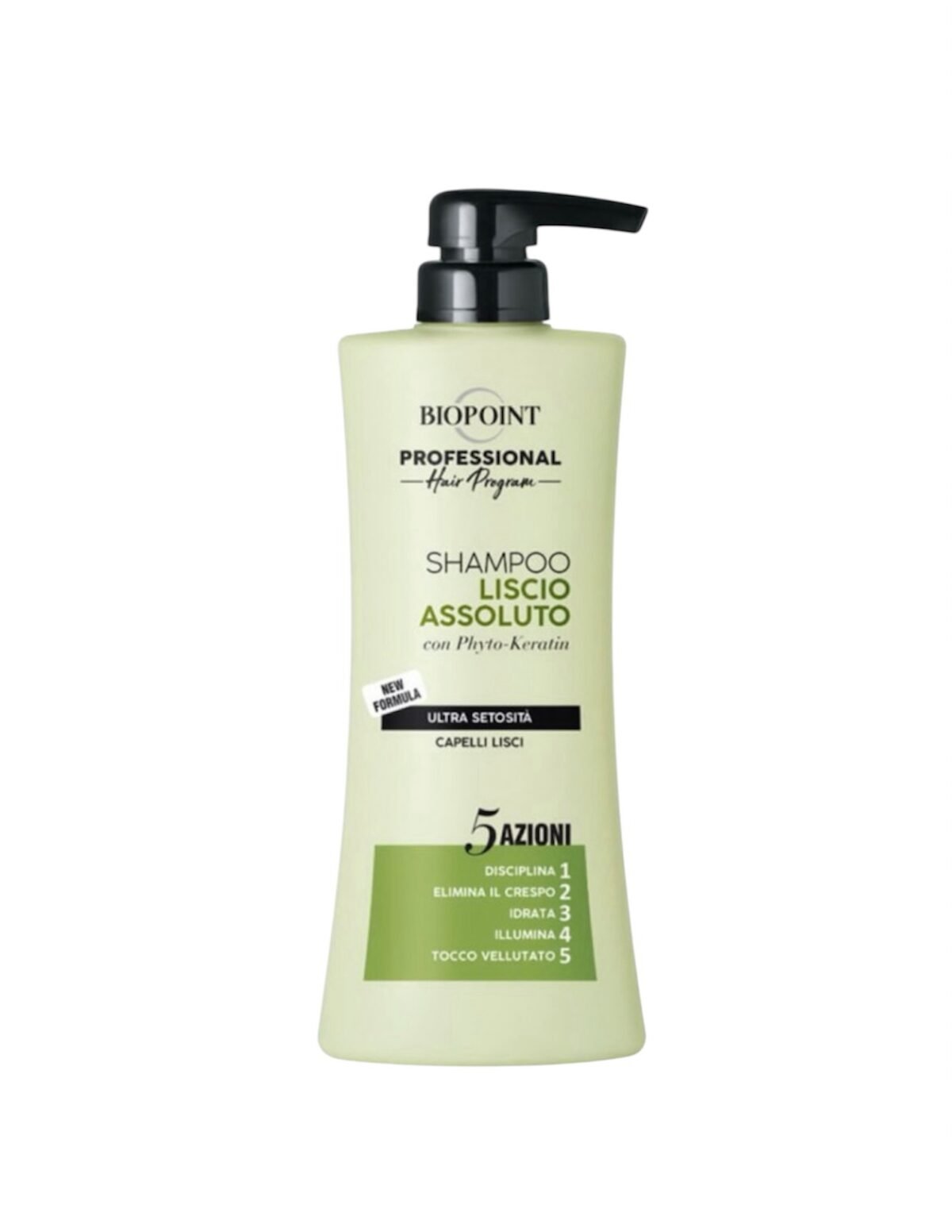 Biopoint LISCIO ASSOLUTO - PROFESIONALUS ŠAMPŪNAS LYGINANTIS PLAUKUS 400 ML