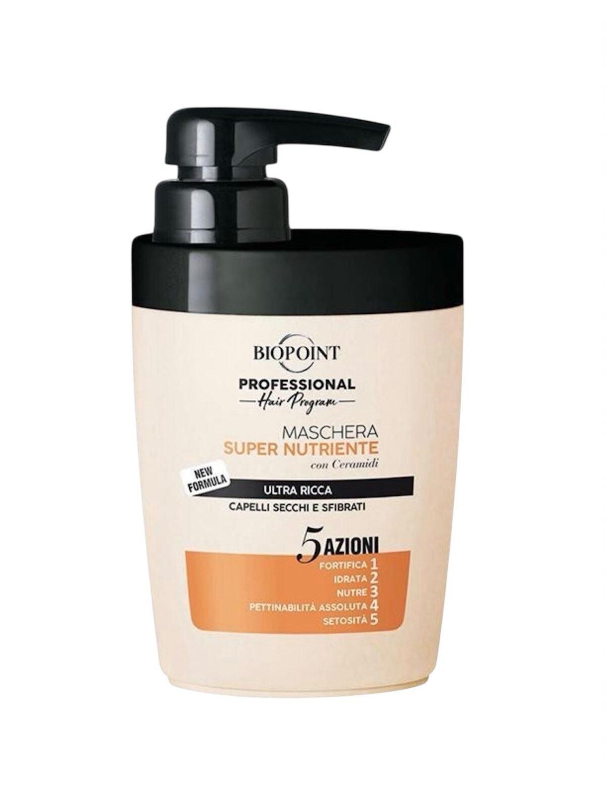 Biopoint SUPERNUTRIENTE – PROFESIONALI KAUKĖ SAUSIEMS, GYVYBINGUMĄ PRARADUSIEMS PLAUKAMS 300ml