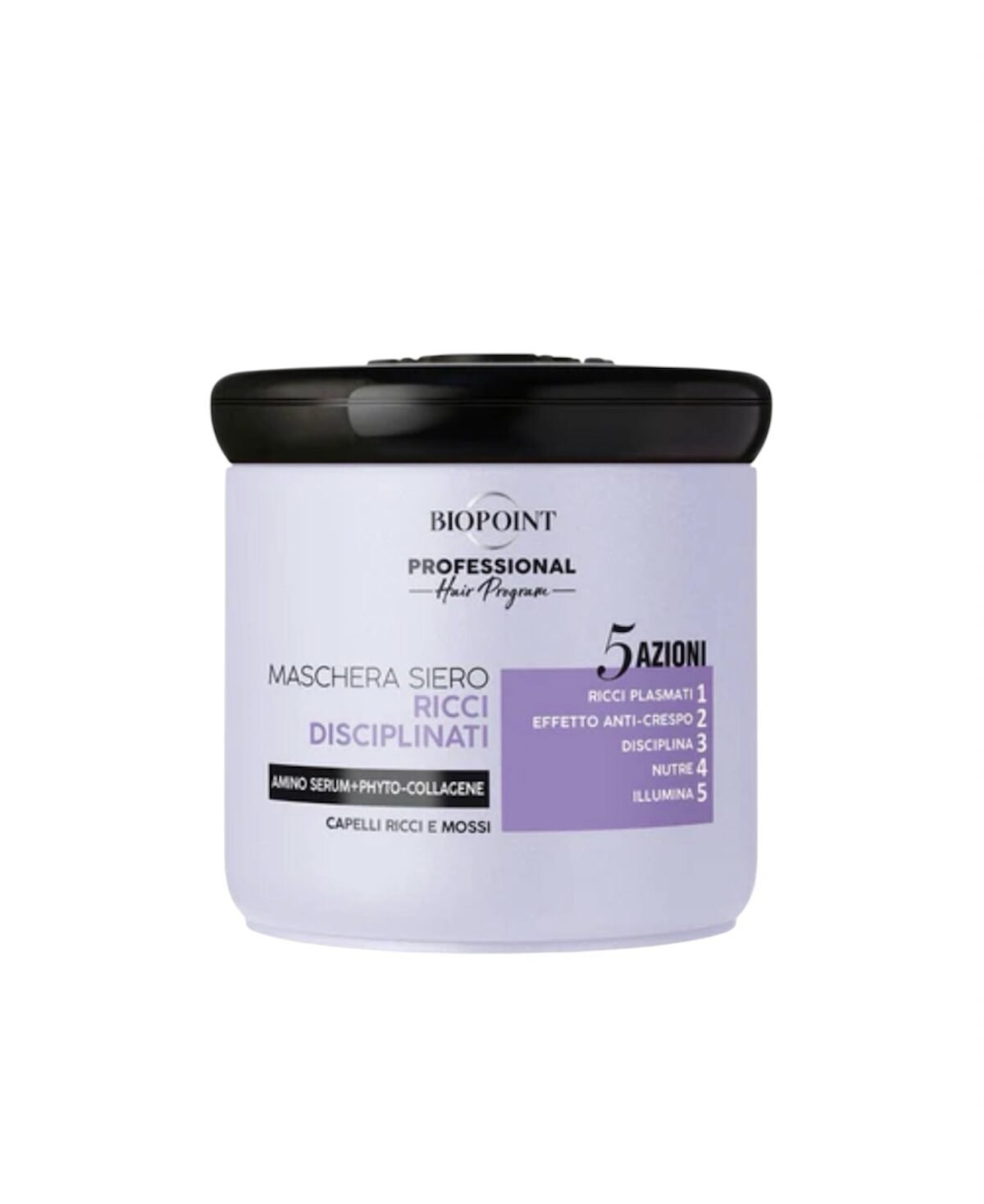 Biopoint RICCI DISCIPLINATI - PROFESIONALI KAUKĖ GARBANOTIEMS PLAUKAMS 400 ML