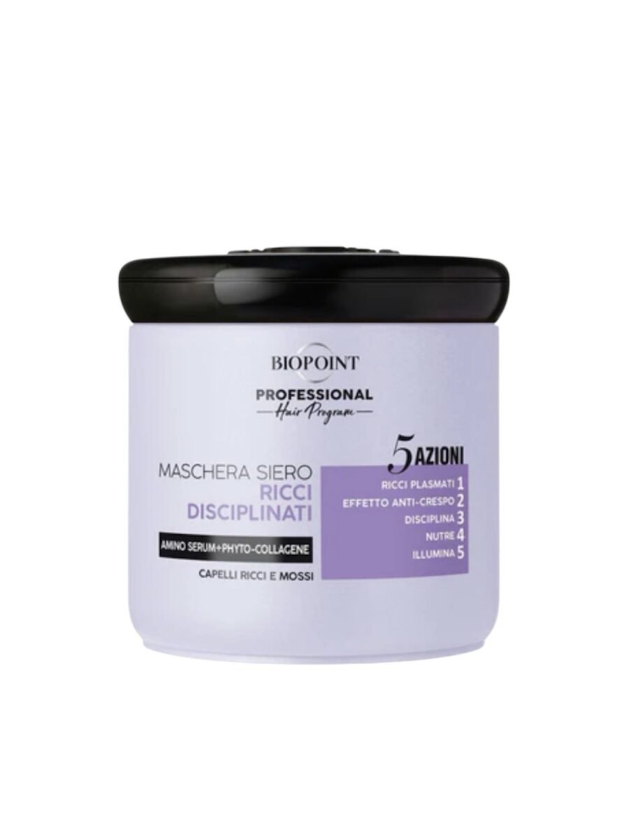 Biopoint RICCI DISCIPLINATI - PROFESIONALI KAUKĖ GARBANOTIEMS PLAUKAMS 400 ML