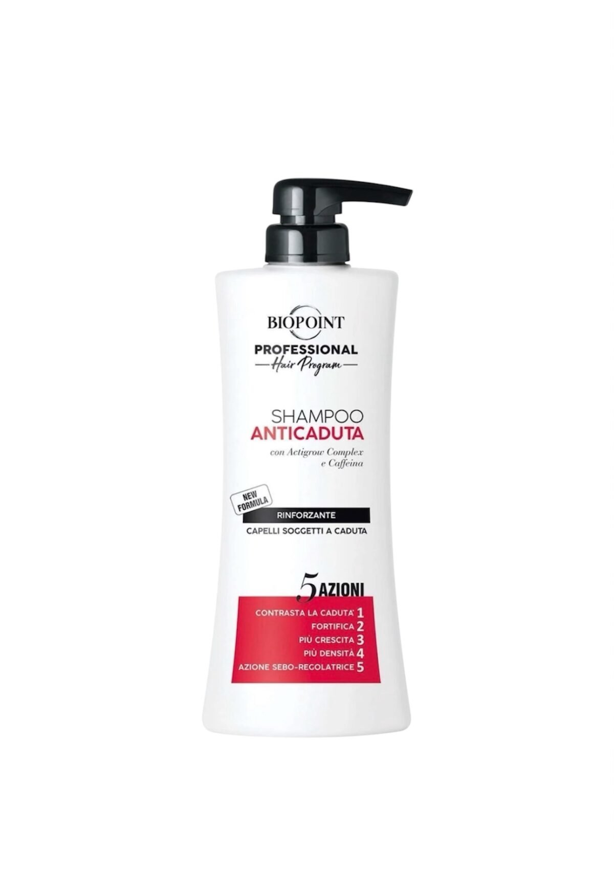 Biopoint ANTICADUTA - Profesionalus šampūnas nuo plaukų slinkimo ir stiprinatis plaukus 400ml