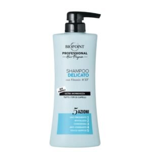 BIOPOINT DELICATO - PROFESIONALUS ŠAMPŪNAS DAŽNAM PLOVIMUI, ŠVELNUS 400 ML