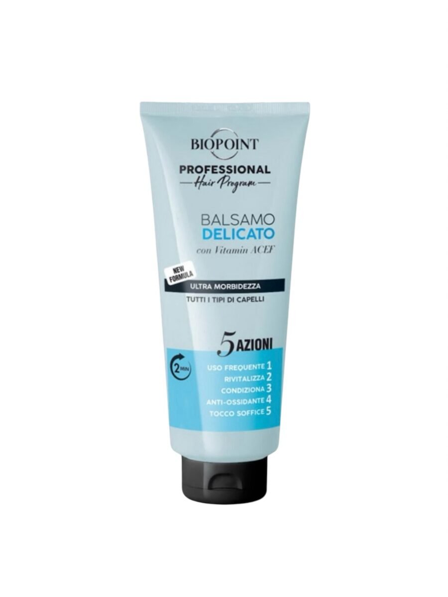 BIOPOINT DELICATO - PROFESIONALUS BALZAMAS DAŽNAM NAUDOJIMUI, ŠVELNUS 350 ML