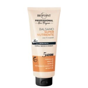 Biopoint SUPERNUTRIENTE - PROFESIONALUS BALZAMAS SAUSIEMS, GYVYBINGUMĄ PRARADUSIEMS PLAUKAMS 350 ML