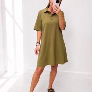 LUMINA trikotažinė suknelė “Olive”