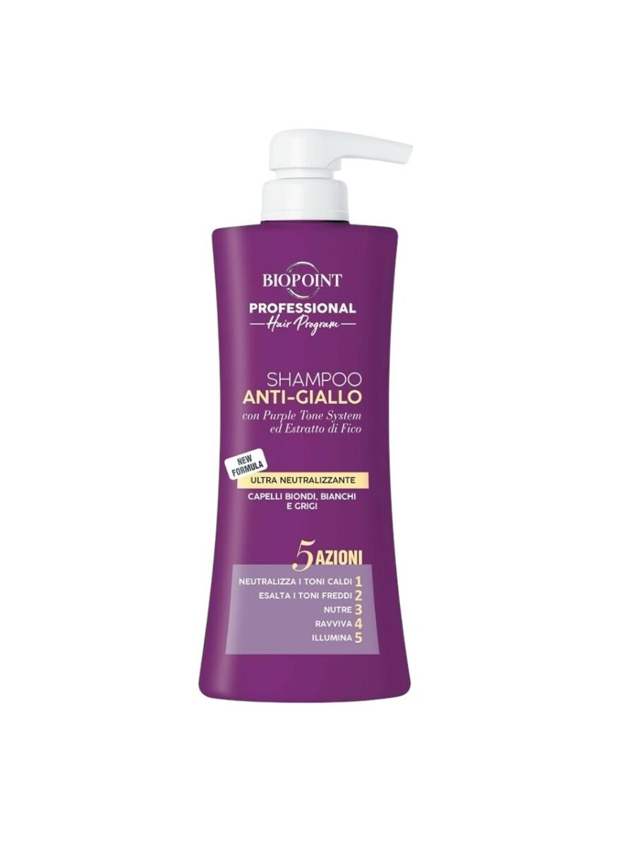 BIOPOINT PROFESSIONAL ANTI-GIALLO tonuojantis šampūnas, 400 ml