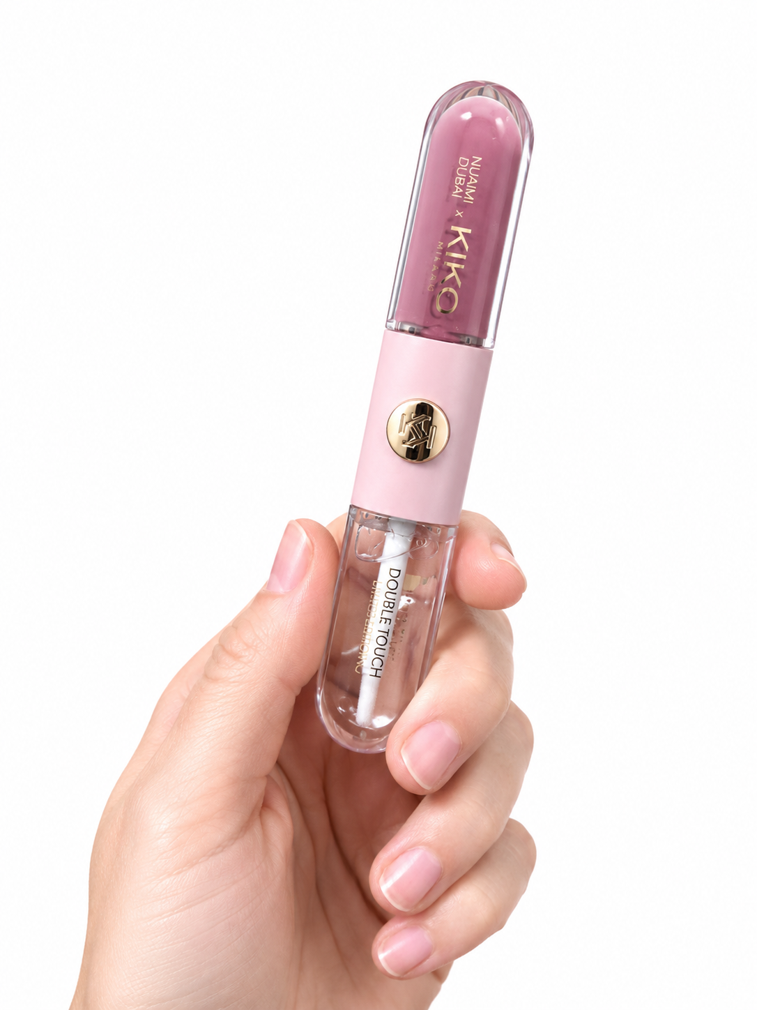 KIKO MILANO Unlimited Double Touch lūpų dažai (04 Warm Mauve spalva)