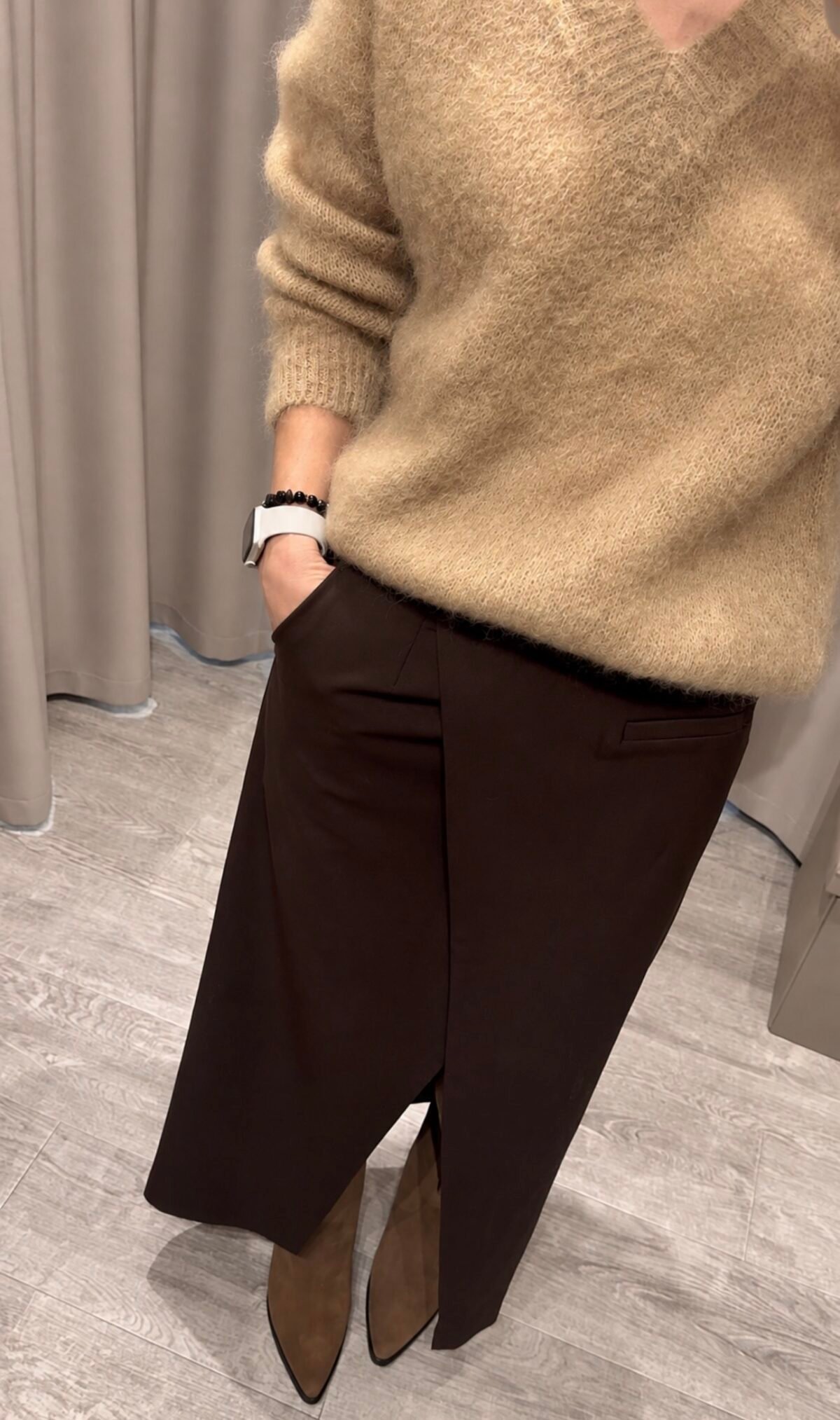 LUMINA midi sijonas